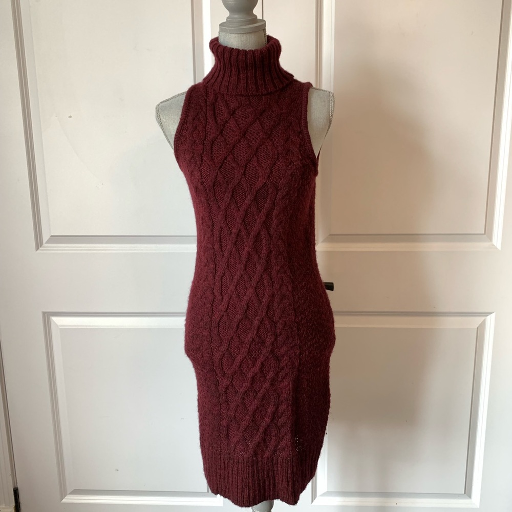 American Eagle Burgundy Knit Dress